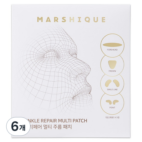마르시끄 링클 리페어 풀페이스 주름 패치, 6개, 60개입