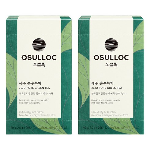 오설록 제주 순수녹차, 2g, 20개입, 2개