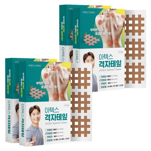 아텍스 스포츠 근육 격자테이프 B타입 28 x 31 mm, 4개
