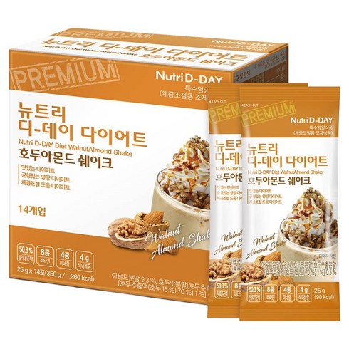 뉴트리디데이 다이어트 호두아몬드 쉐이크, 350g, 1개