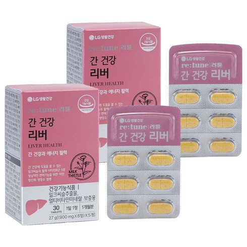 리튠 간 건강 리버, 30정, 2개