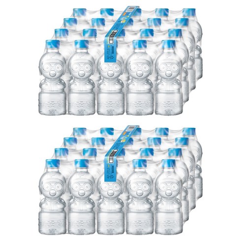 팔도 뽀로로 샘물 무라벨, 260ml, 40개