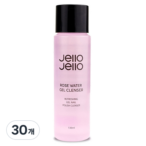 젤로젤로 로즈워터 젤네일 클렌저, 130ml, 30개