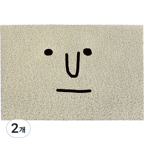 영바영 심플 도어 현관 발매트, 03 베이지, 2개