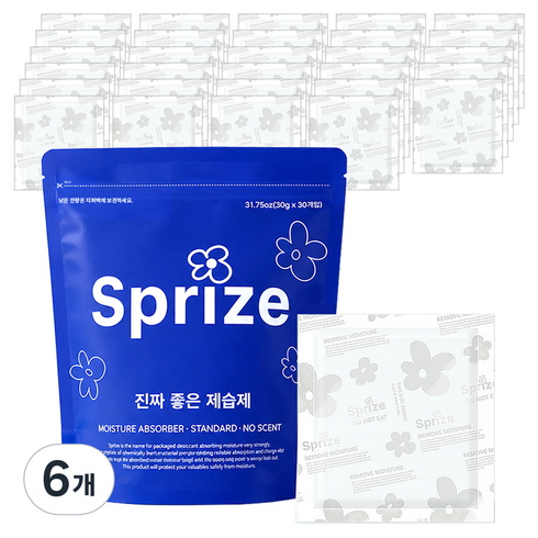 서프라이즈 진짜 좋은 제습제 일반형 30p, 900g, 6개