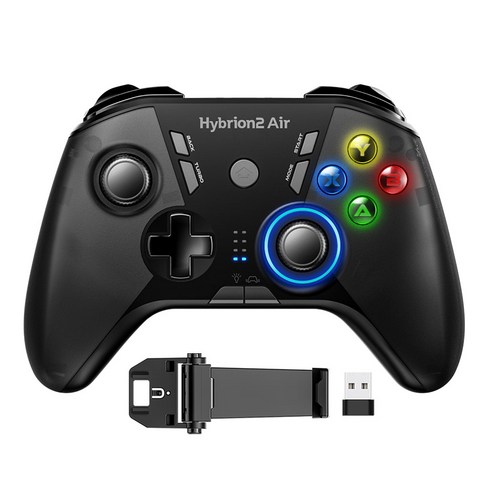 조이트론 PC 모바일 닌텐도스위치 무선 게임패드, 하이브리온2 에어(메탈 블랙), 1개, 블랙