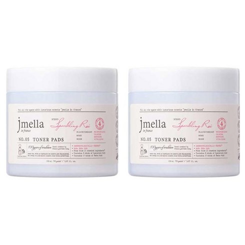 제이멜라 인 프랑스 스파클링 로제 토너 패드 150ml, 70개입, 2개
