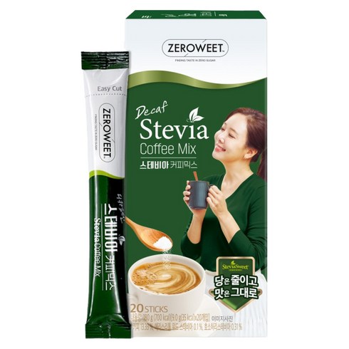 스테비아스위트 디카페인 스테비아 커피믹스, 9g, 20개입, 1개