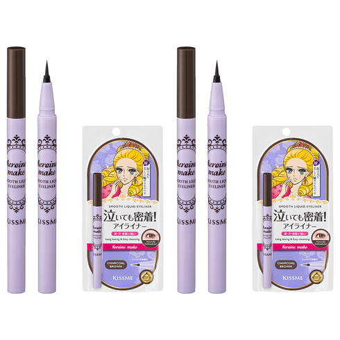 키스미 히로인메이크 스무스 리퀴드 아이라이너 N 0.4ml, 03차콜브라운, 2개