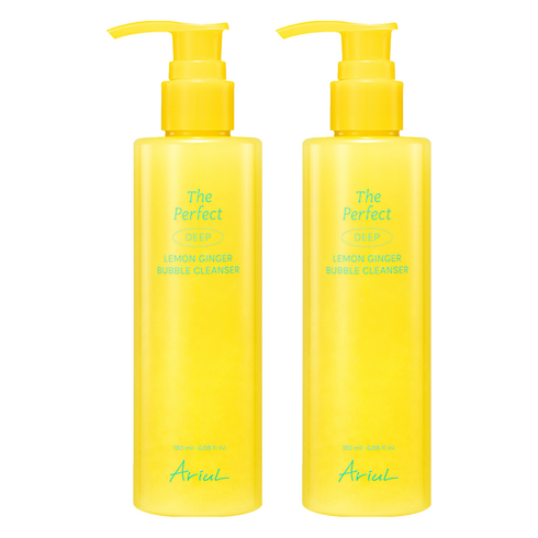 아리얼 더 퍼펙트 레몬진저 버블 클렌저, 180ml, 2개
