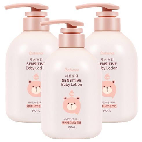 베비언스 유아용 센서티브 고보습 로션, 500ml, 3개
