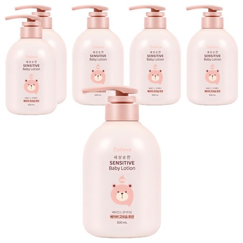 베비언스 유아용 센서티브 고보습 로션, 500ml, 6개