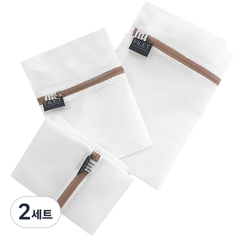 마더케이 무형광 세탁망 사각 3종, 혼합색상, 2세트