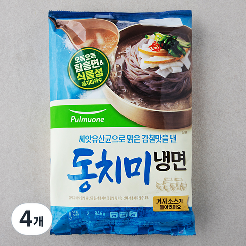 풀무원 동치미냉면 2인, 846g, 4개