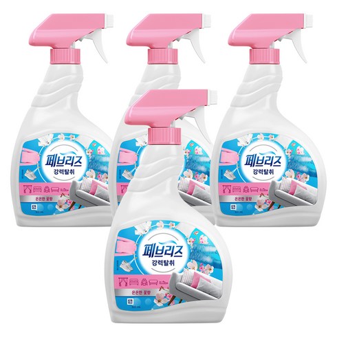 페브리즈 섬유탈취제 은은한 꽃향 본품, 900ml, 4개