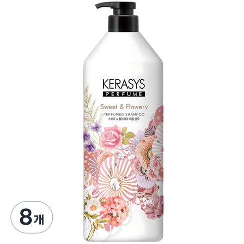 케라시스 퍼퓸 샴푸 스위트 앤 플라워리, 1kg, 1L, 8개