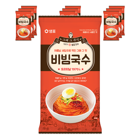 샘표국시 비빔국수, 135g, 10개