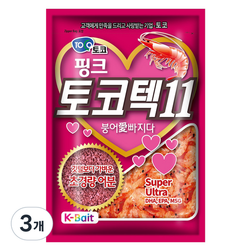 토코텍 11 떡밥, 400g, 3개