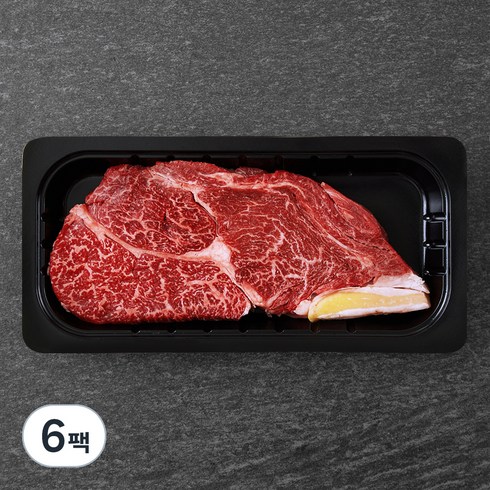 이로우 국내산 무항생제 소고기 등심 구이용 (냉장), 300g, 6팩