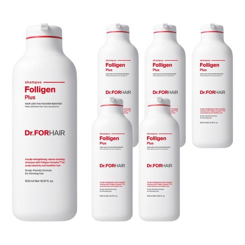 닥터포헤어 폴리젠 플러스 탈모완화 샴푸 모링가꽃향, 500ml, 6개