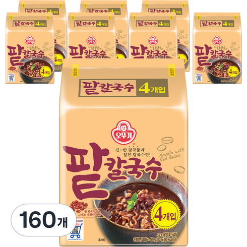 오뚜기 팥칼국수, 120g, 160개