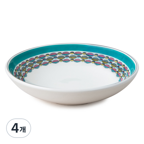 포트메리온 웨스털리 로우 파스타볼 22cm, 청록색, 4개