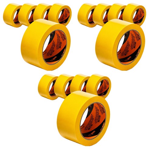 신일테이프 칼라 박스테이프 48mm x 40m, 노란색, 15개