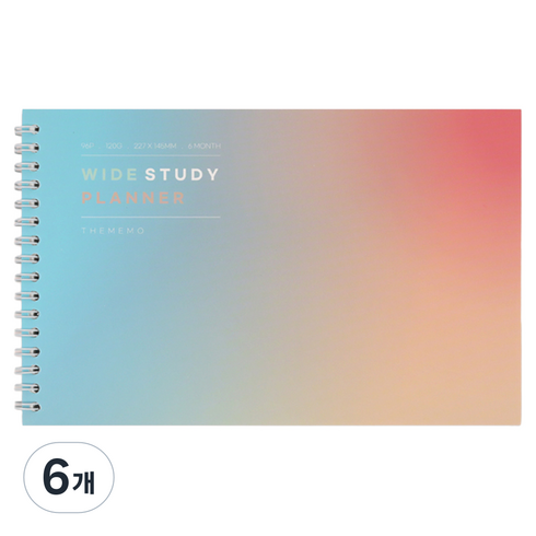 건망증 더메모 와이드 스터디플래너 6개월, 코튼캔디, 6개
