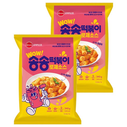 오테이스트 송송떡볶이 로제소스, 340g, 2개