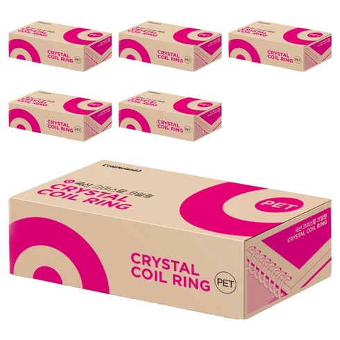 카피어랜드 3:1 코일링 1kg 51개입, 18mm, 투명, 306개