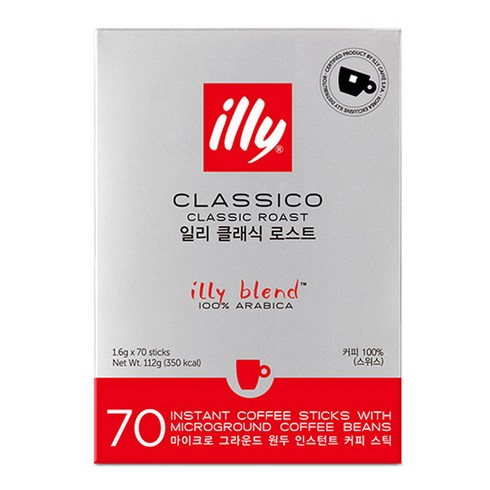 일리 클라시코 클래식 로스트 레귤러 원두커피믹스, 1.6g, 70개입, 1개