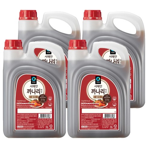 청정원 서해안 까나리 액젓 골드, 3kg, 4개