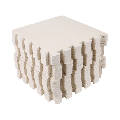 코멧 펫 반려동물 퍼즐 매트 32.5x32.5cm, 화이트, 1세트, 20개