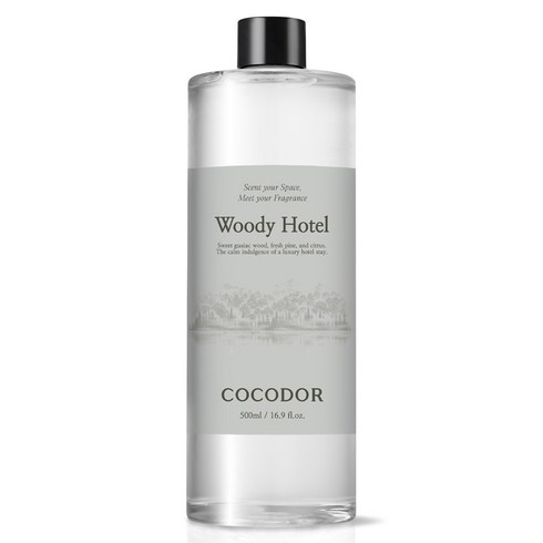 코코도르 디퓨저 리필, 우디호텔, 500ml, 1개