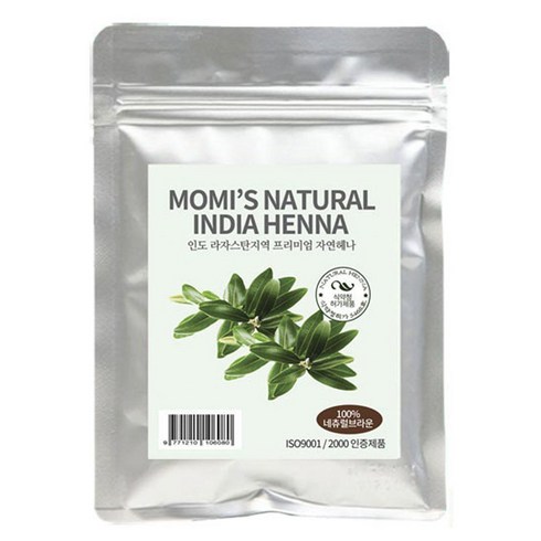 모미스 네츄럴 인디아 헤나 100g, 네츄럴브라운, 1개