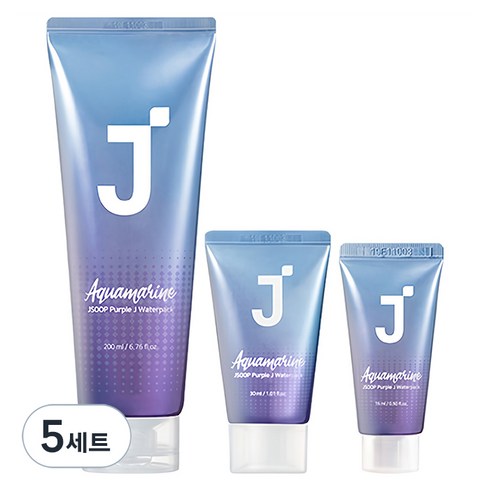 제이숲 퍼플제이 아쿠아마린 노워시 헤어팩 트리트먼트 200ml+30ml+15ml, 5개, 200ml
