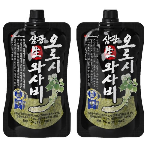 SamKwang 생와사비 오로시, 100g, 2개