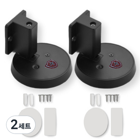 마터혼 현관문 자석 도어 스토퍼 세트 블랙, 2세트