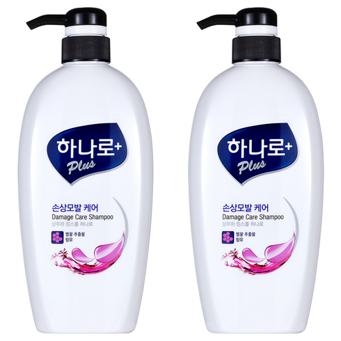 하나로 플러스 손상모발케어 샴푸린스겸용, 680ml, 2개