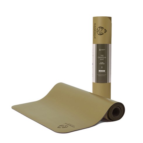 가네샤요가프랍스 가네샤 요가매트 울트라컴포트 6mm, Olive Khaki, 1개