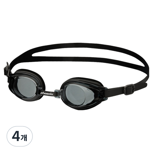 피닉스 아동용 노미러 수경 PN-509J, Black, 4개
