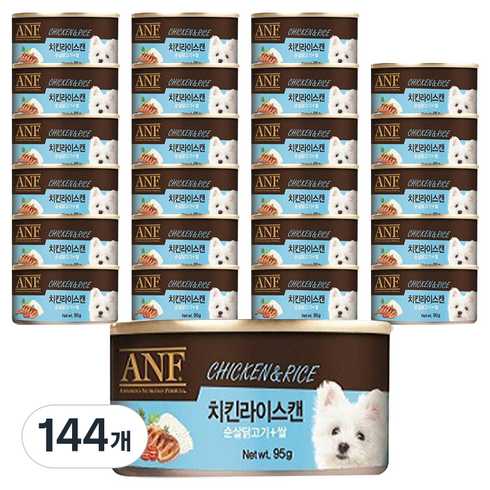 ANF 강아지 치킨라이스캔, 치킨라이스맛, 95g, 144개