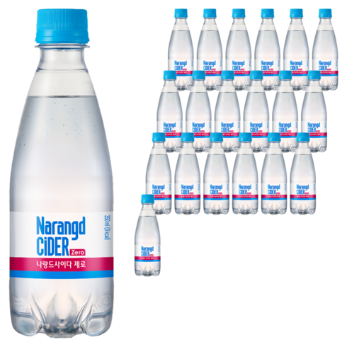 나랑드사이다 제로, 350ml, 20개