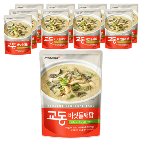 교동식품 버섯 들깨탕, 500g, 10개