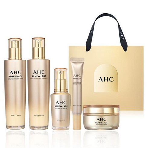 AHC 리뉴에이지 토탈 4종 + 아이크림 20ml 기프트 세트, 1세트