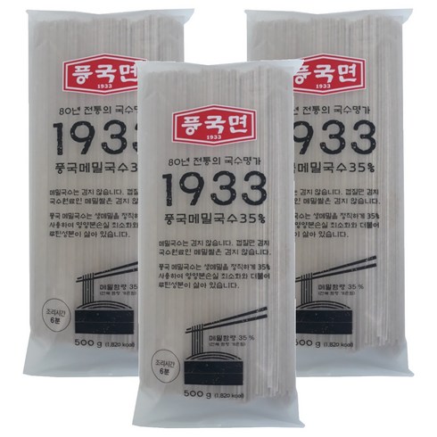 풍국면 1933 메밀국수, 500g, 3개입