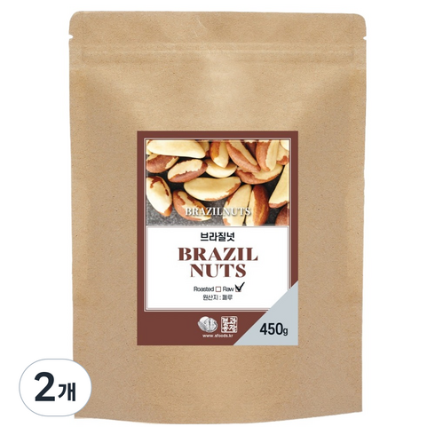 견과공장 브라질너트 MD, 450g, 2개