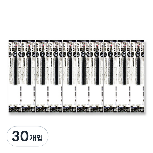 제브라 젤잉크 JF 리필심 1.0mm, 흑색, 30개