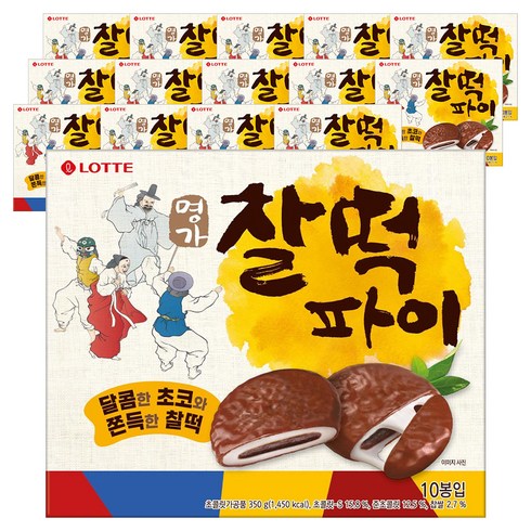 롯데웰푸드 명가 찰떡파이, 350g, 15개