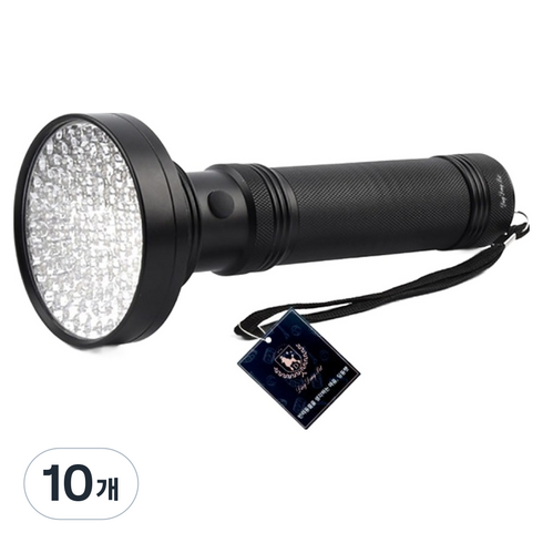 딩동펫 반려동물 UV 오줌자국 후레쉬, 블랙, 10개